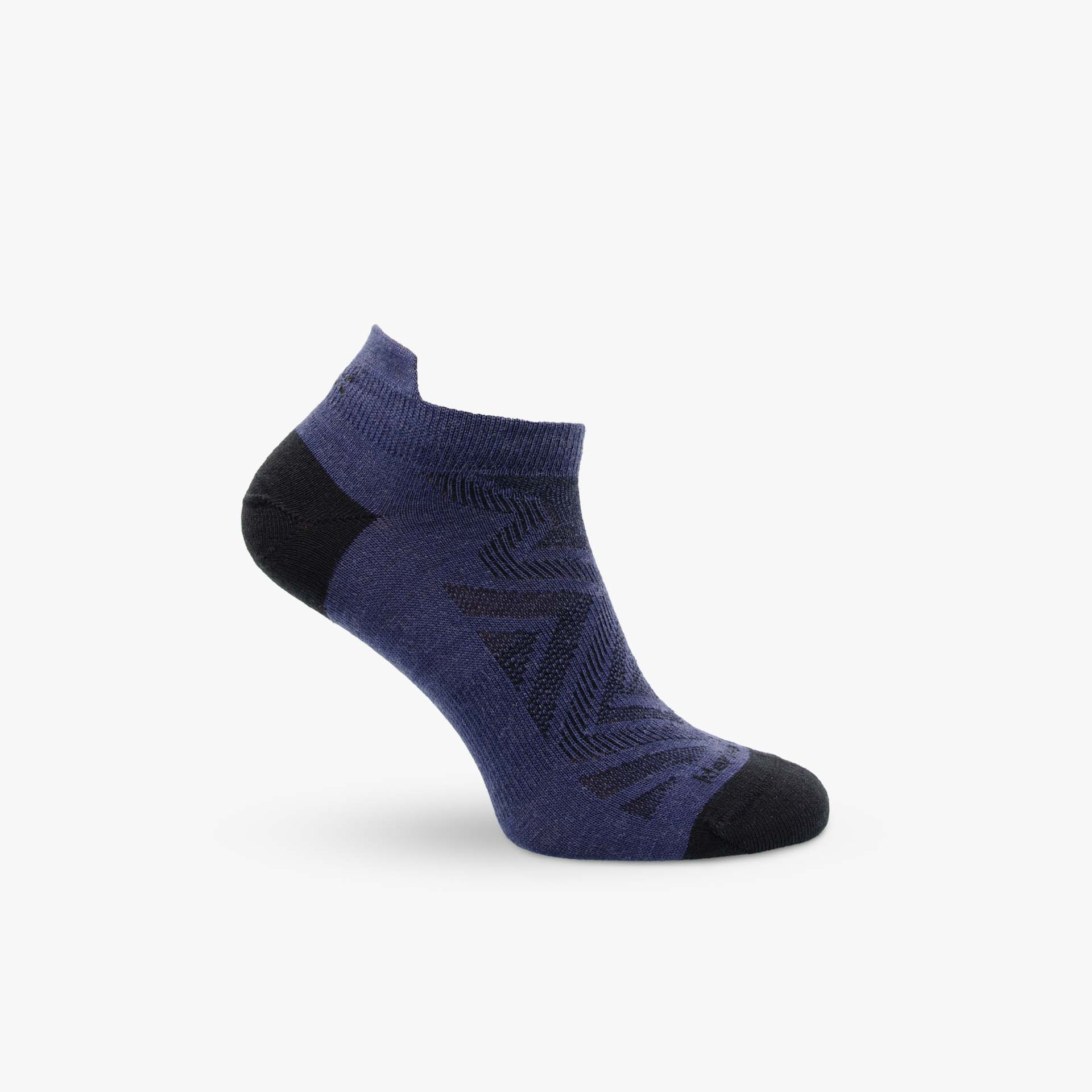 Bezešvé ponožky z merino vlny Fuzzy Low modrá