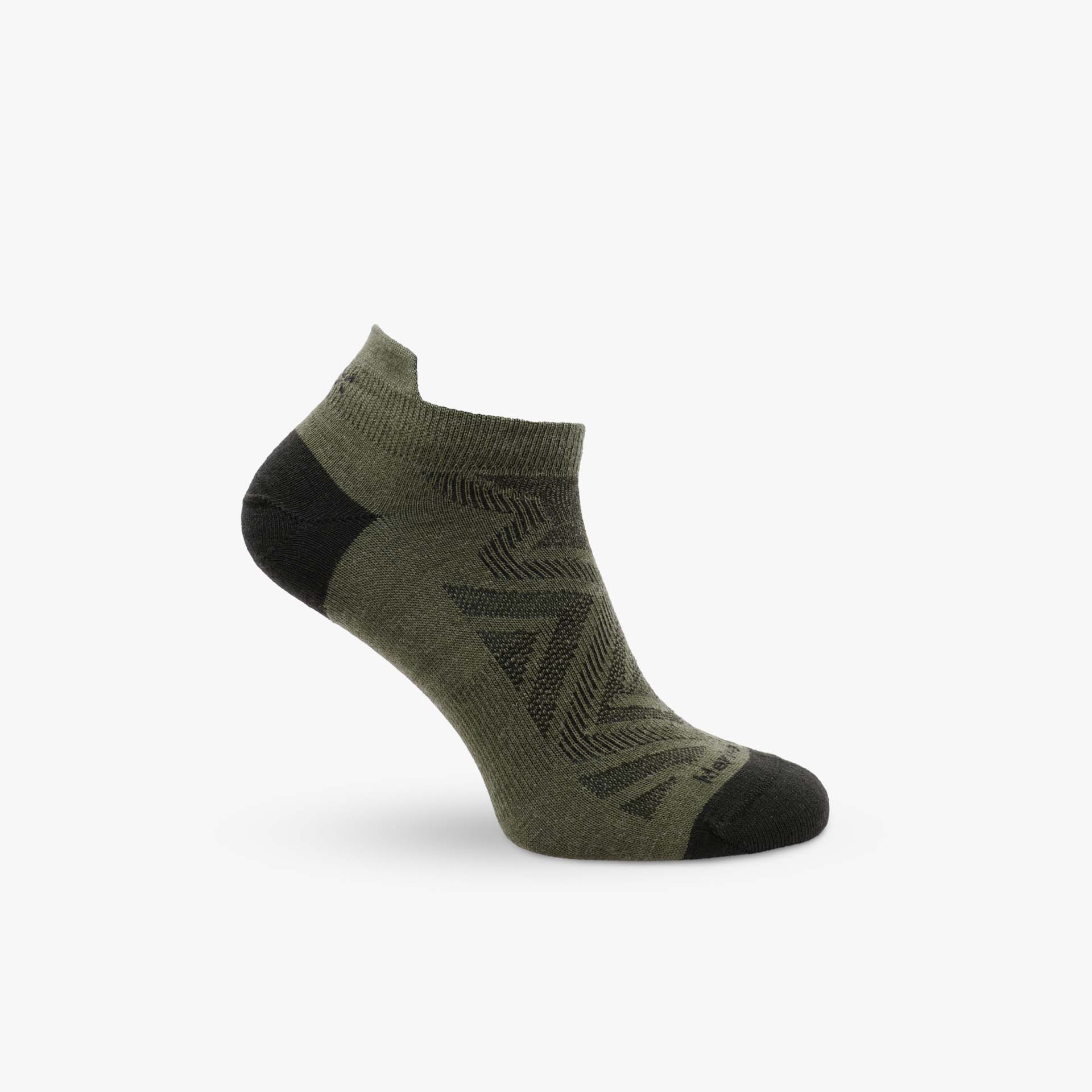 Bezešvé ponožky z merino vlny Fuzzy Low zelená