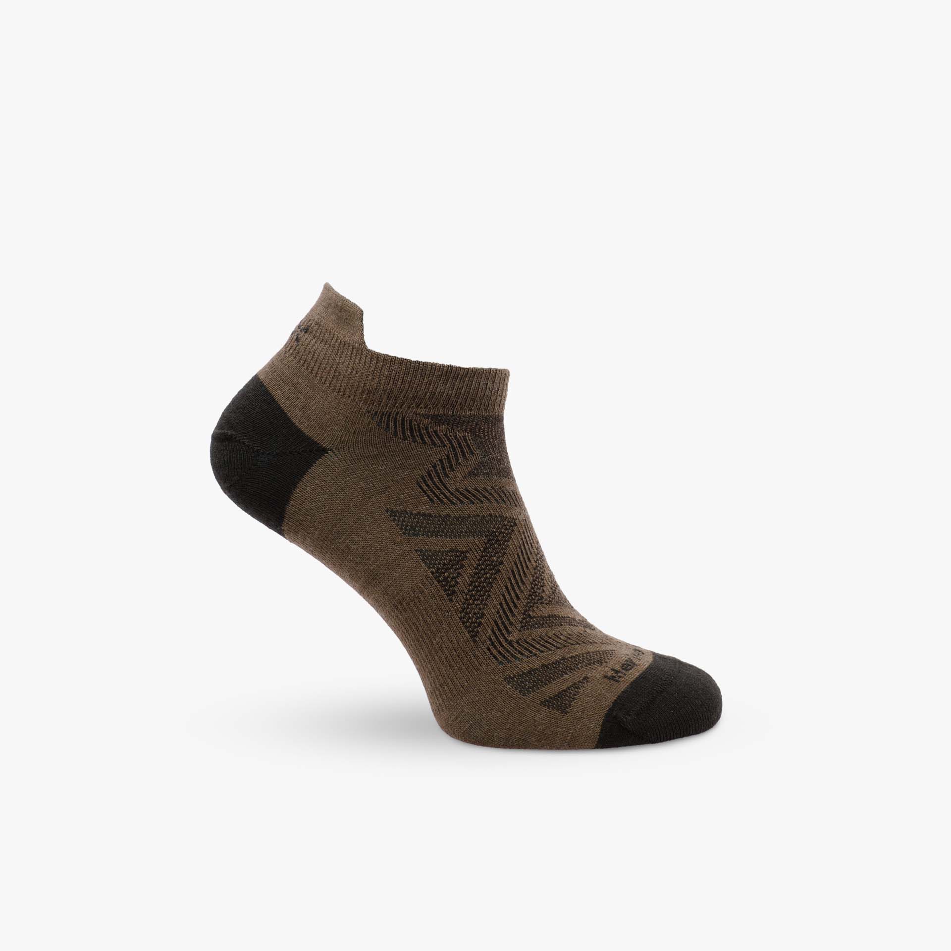 Bezešvé ponožky z merino vlny Fuzzy Low hnědá