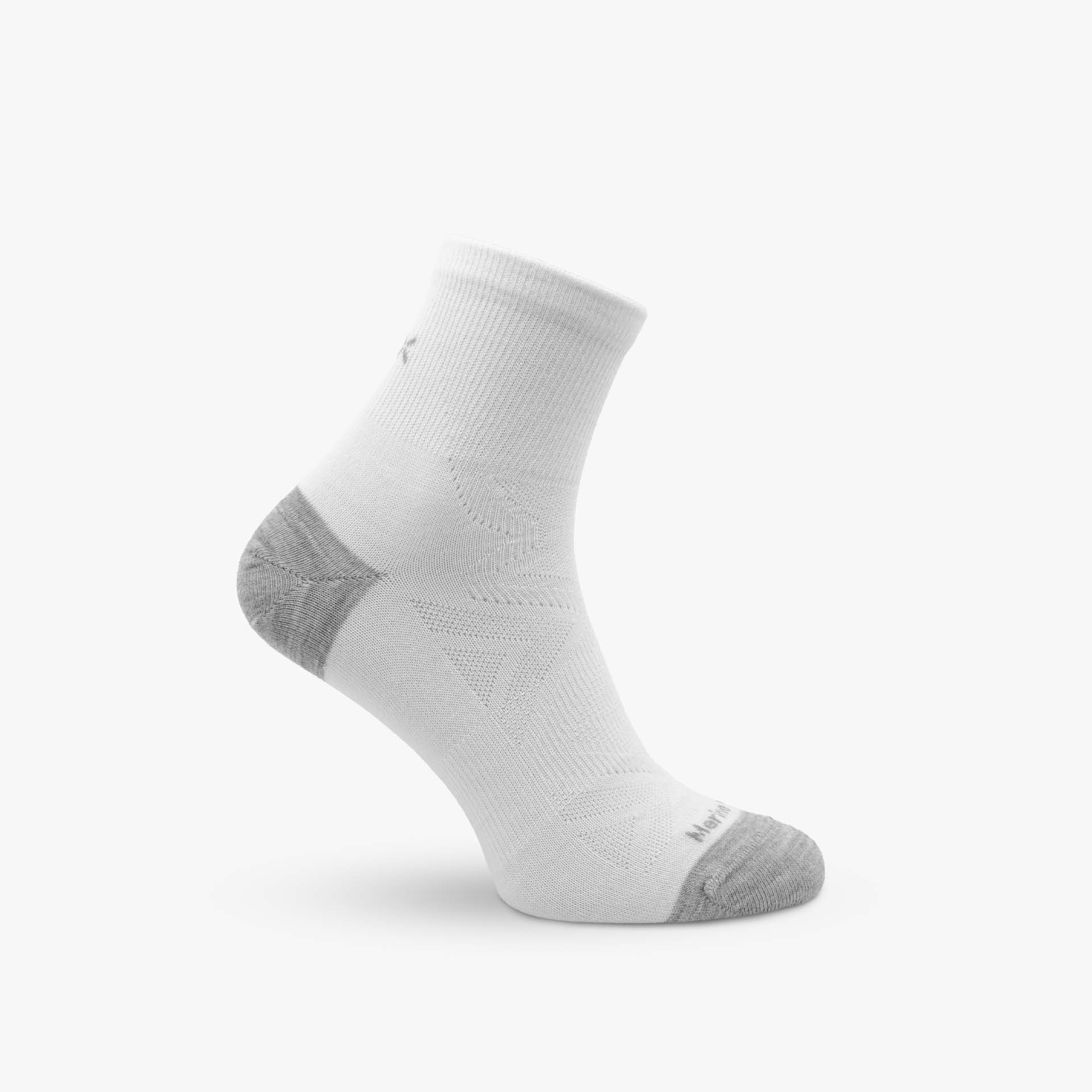 Bezešvé ponožky z merino vlny Fuzzy Mid bílá