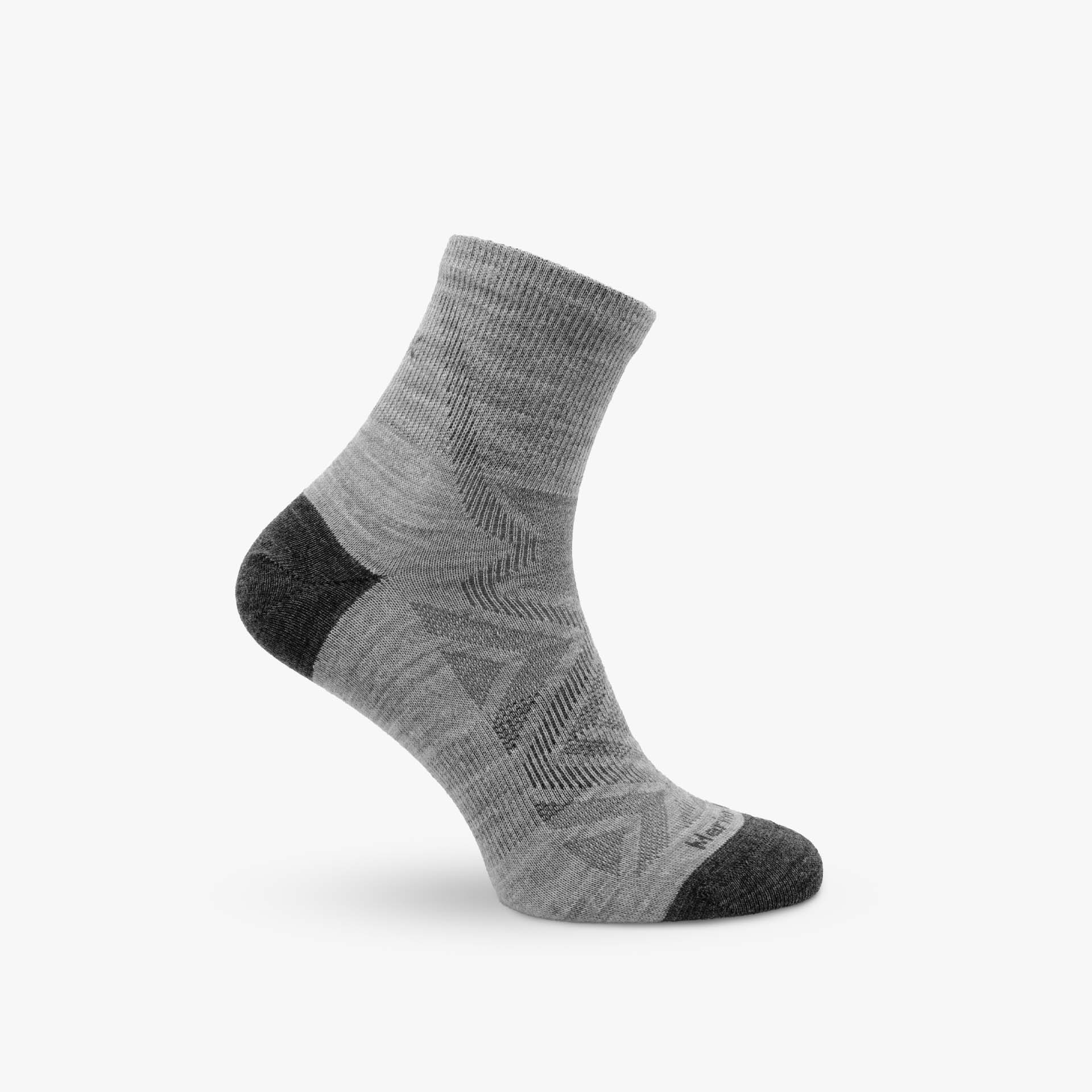 Bezešvé ponožky z merino vlny Fuzzy Mid šedá
