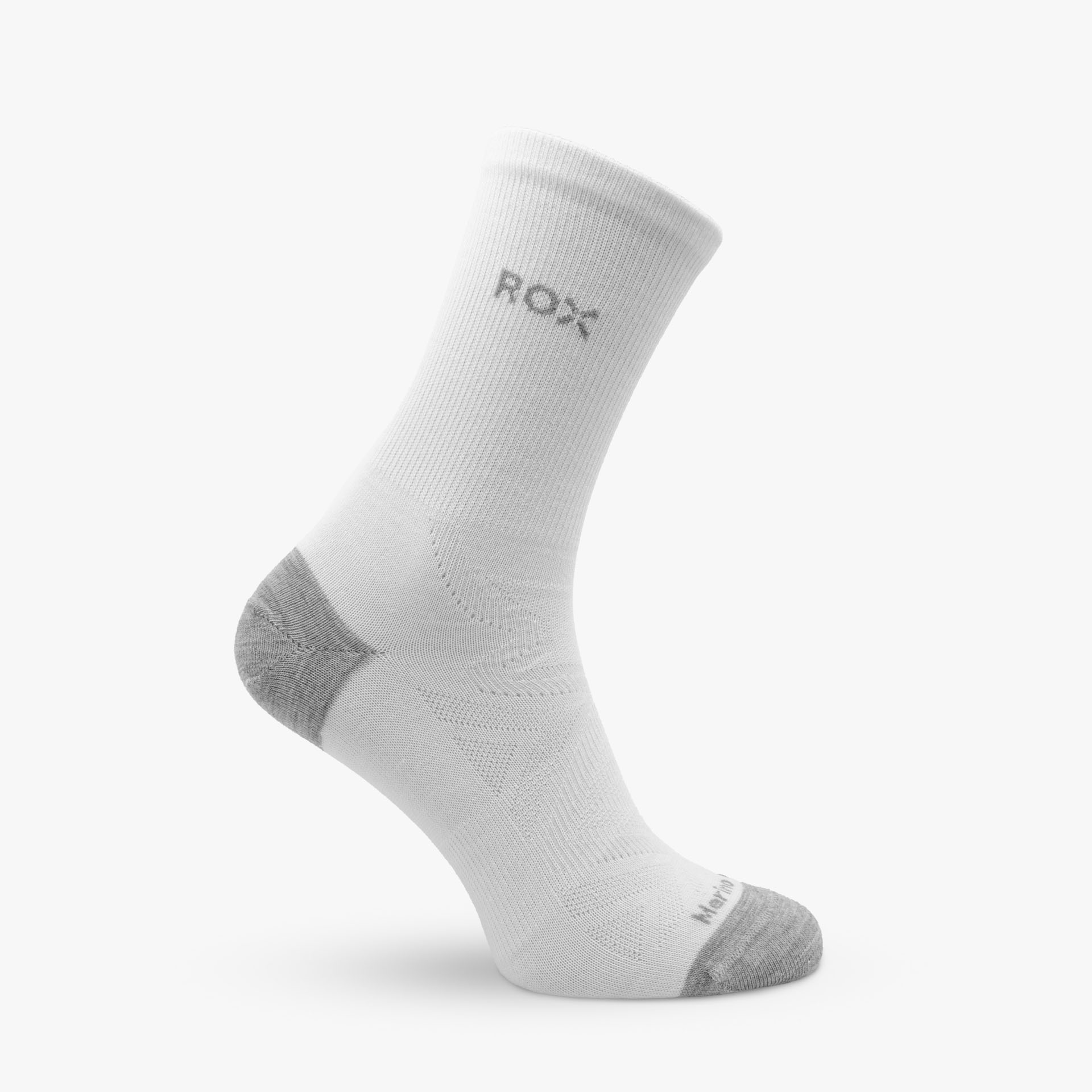 Bezešvé ponožky z merino vlny Fuzzy High bílá