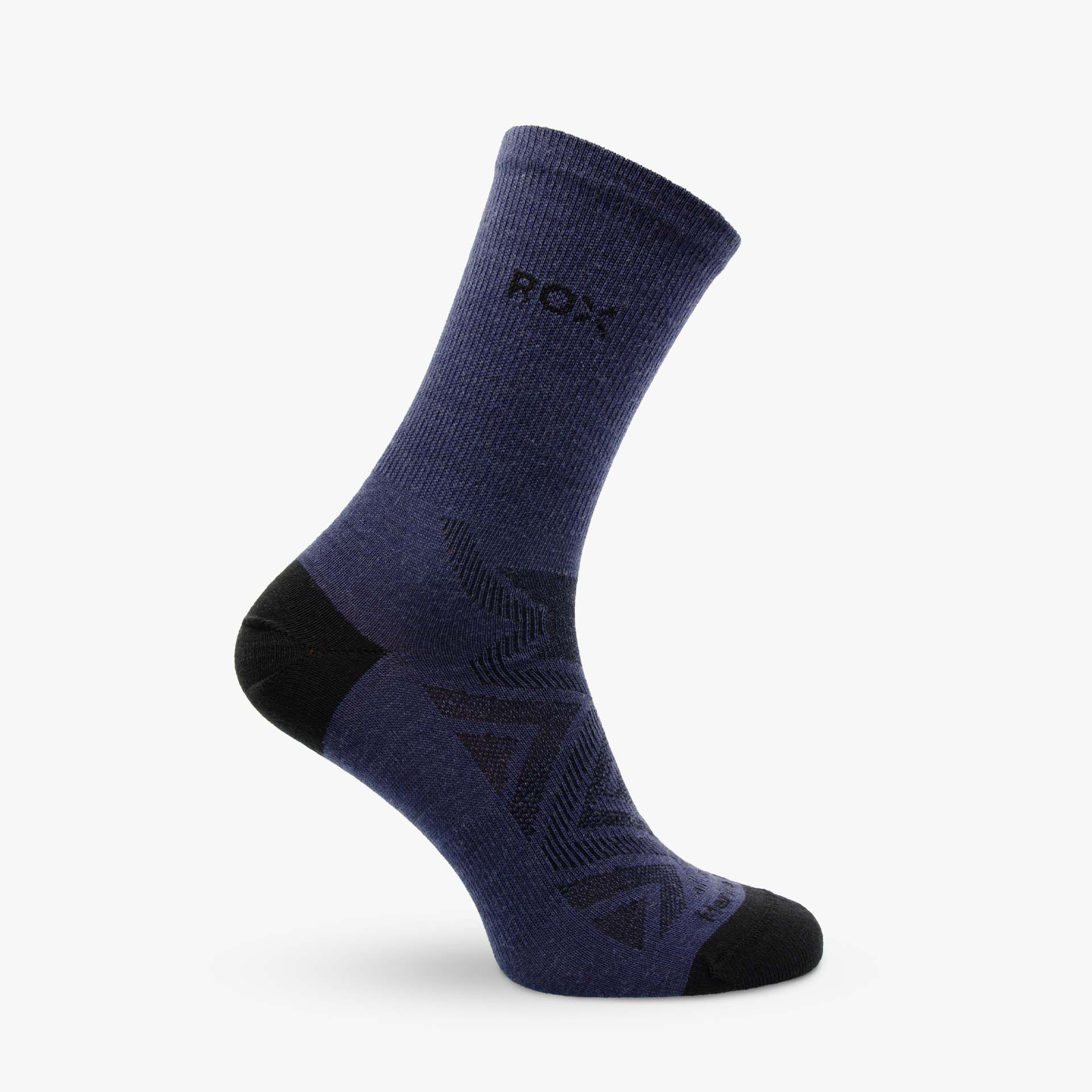 Bezešvé ponožky z merino vlny Fuzzy High modrá