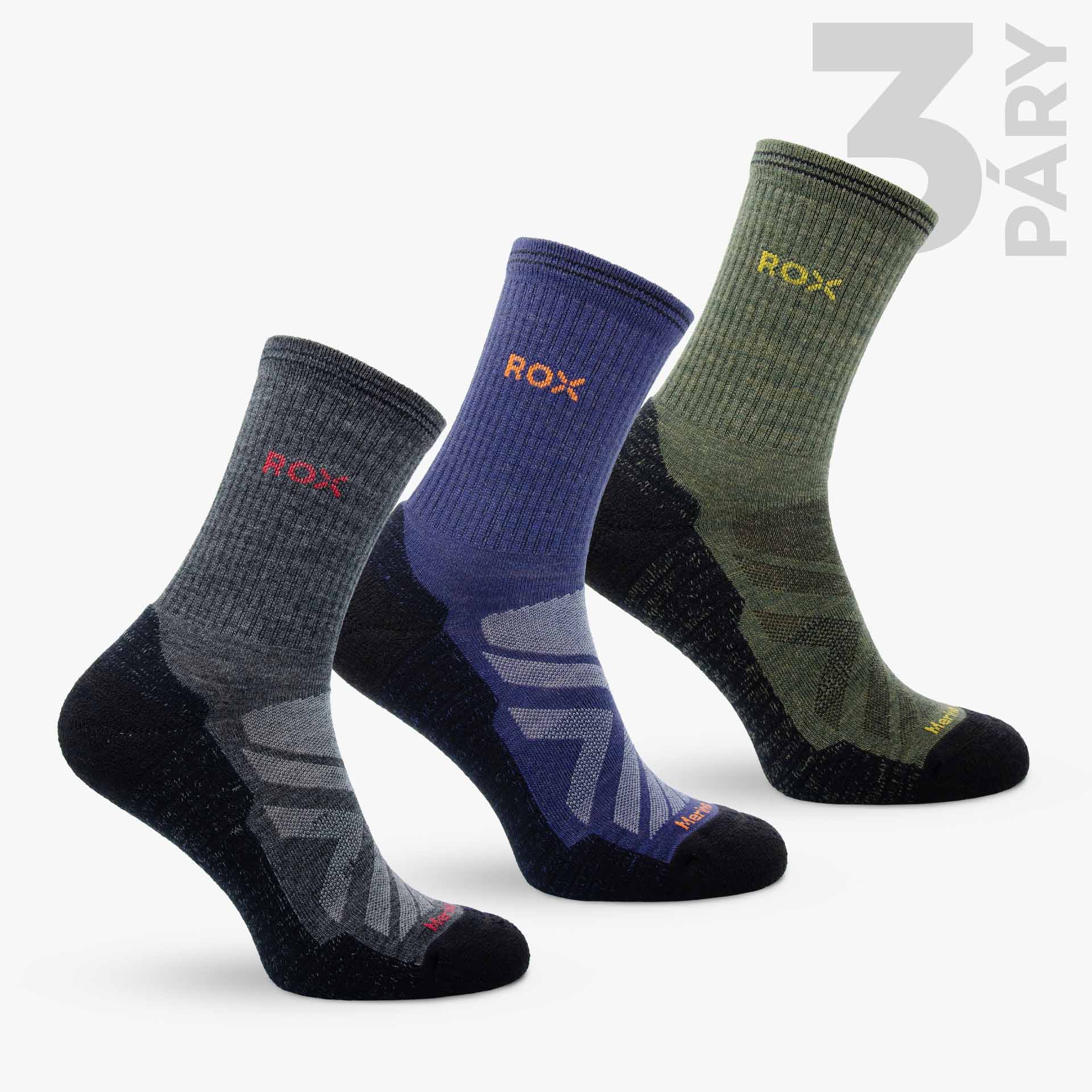 České merino ponožky Climby Zen High 3pack