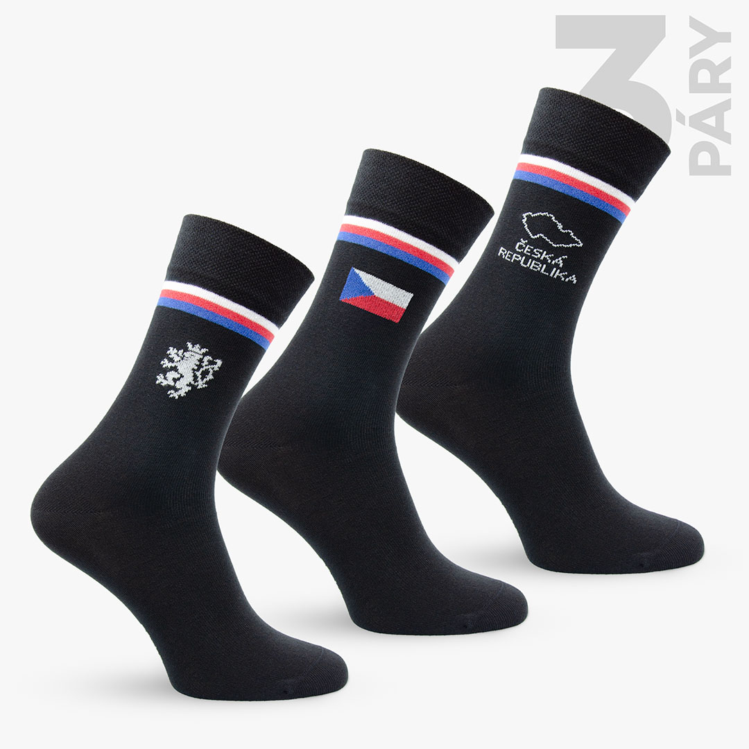 3pack českých ponožek Patriot